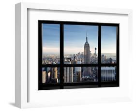 Window View, Special Series, Empire State Building, Manhattan, New York, United States-Philippe Hugonnard-Framed Photographic Print