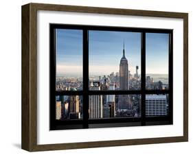 Window View, Special Series, Empire State Building, Manhattan, New York, United States-Philippe Hugonnard-Framed Premium Photographic Print