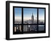 Window View, Special Series, Empire State Building, Manhattan, New York, United States-Philippe Hugonnard-Framed Premium Photographic Print