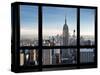 Window View, Special Series, Empire State Building, Manhattan, New York, United States-Philippe Hugonnard-Stretched Canvas