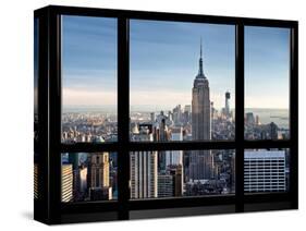 Window View, Special Series, Empire State Building, Manhattan, New York, United States-Philippe Hugonnard-Stretched Canvas