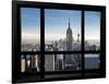 Window View, Special Series, Empire State Building, Manhattan, New York, United States-Philippe Hugonnard-Framed Photographic Print
