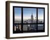 Window View, Special Series, Empire State Building, Manhattan, New York, United States-Philippe Hugonnard-Framed Photographic Print