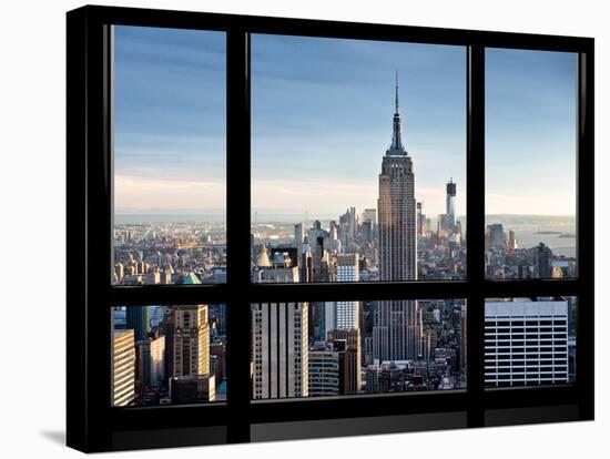 Window View, Special Series, Empire State Building, Manhattan, New York, United States-Philippe Hugonnard-Stretched Canvas