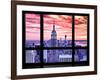 Window View, Special Series, Empire State Building View, Sunset, Manhattan, New York City, US-Philippe Hugonnard-Framed Photographic Print