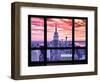 Window View, Special Series, Empire State Building View, Sunset, Manhattan, New York City, US-Philippe Hugonnard-Framed Photographic Print