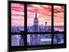 Window View, Special Series, Empire State Building View, Sunset, Manhattan, New York City, US-Philippe Hugonnard-Mounted Photographic Print