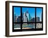 Window View, Special Series, Financial District, Manhattan, New York City, United States-Philippe Hugonnard-Framed Premium Photographic Print