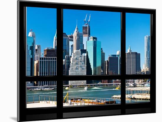 Window View, Special Series, Financial District, Manhattan, New York City, United States-Philippe Hugonnard-Mounted Premium Photographic Print