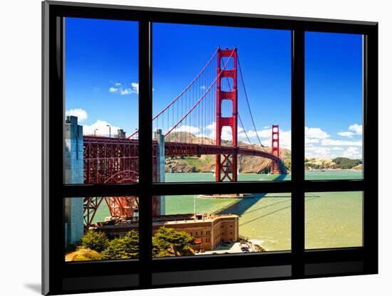 Window View, Special Series, Golden Gate Bridge, San Francisco, California, United States-Philippe Hugonnard-Mounted Photographic Print