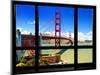 Window View, Special Series, Golden Gate Bridge, San Francisco, California, United States-Philippe Hugonnard-Mounted Photographic Print