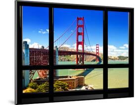 Window View, Special Series, Golden Gate Bridge, San Francisco, California, United States-Philippe Hugonnard-Mounted Photographic Print