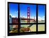 Window View, Special Series, Golden Gate Bridge, San Francisco, California, United States-Philippe Hugonnard-Framed Photographic Print