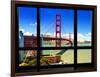 Window View, Special Series, Golden Gate Bridge, San Francisco, California, United States-Philippe Hugonnard-Framed Photographic Print