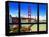 Window View, Special Series, Golden Gate Bridge, San Francisco, California, United States-Philippe Hugonnard-Stretched Canvas