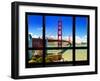 Window View, Special Series, Golden Gate Bridge, San Francisco, California, United States-Philippe Hugonnard-Framed Photographic Print