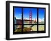 Window View, Special Series, Golden Gate Bridge, San Francisco, California, United States-Philippe Hugonnard-Framed Premium Photographic Print