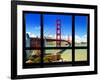 Window View, Special Series, Golden Gate Bridge, San Francisco, California, United States-Philippe Hugonnard-Framed Photographic Print