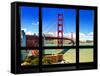 Window View, Special Series, Golden Gate Bridge, San Francisco, California, United States-Philippe Hugonnard-Framed Stretched Canvas