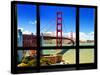 Window View, Special Series, Golden Gate Bridge, San Francisco, California, United States-Philippe Hugonnard-Stretched Canvas