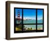 Window View, Special Series, Golden Gate Bridge, San Francisco, California, United States-Philippe Hugonnard-Framed Photographic Print