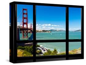 Window View, Special Series, Golden Gate Bridge, San Francisco, California, United States-Philippe Hugonnard-Stretched Canvas