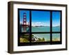 Window View, Special Series, Golden Gate Bridge, San Francisco, California, United States-Philippe Hugonnard-Framed Photographic Print