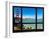 Window View, Special Series, Golden Gate Bridge, San Francisco, California, United States-Philippe Hugonnard-Framed Premium Photographic Print