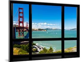 Window View, Special Series, Golden Gate Bridge, San Francisco, California, United States-Philippe Hugonnard-Mounted Premium Photographic Print