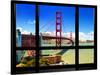 Window View, Special Series, Golden Gate Bridge, San Francisco, California, United States-Philippe Hugonnard-Stretched Canvas