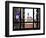 Window View, Special Series, Greenwich Village, Nyu Flag, Manhattan, New York City, US, USA-Philippe Hugonnard-Framed Photographic Print