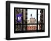 Window View, Special Series, Greenwich Village, Nyu Flag, Manhattan, New York City, US, USA-Philippe Hugonnard-Framed Photographic Print