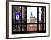 Window View, Special Series, Greenwich Village, Nyu Flag, Manhattan, New York City, US, USA-Philippe Hugonnard-Framed Photographic Print