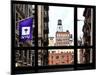 Window View, Special Series, Greenwich Village, Nyu Flag, Manhattan, New York City, US, USA-Philippe Hugonnard-Mounted Photographic Print