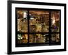 Window View, Special Series, Landscape by Night, Manhattan, New York City, United States-Philippe Hugonnard-Framed Photographic Print