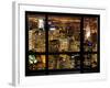 Window View, Special Series, Landscape by Night, Manhattan, New York City, United States-Philippe Hugonnard-Framed Photographic Print