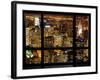 Window View, Special Series, Landscape by Night, Manhattan, New York City, United States-Philippe Hugonnard-Framed Photographic Print