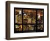 Window View, Special Series, Landscape by Night, Manhattan, New York City, United States-Philippe Hugonnard-Framed Photographic Print