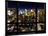 Window View, Special Series, Landscape by Night, Manhattan, New York City, United States-Philippe Hugonnard-Mounted Photographic Print