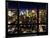 Window View, Special Series, Landscape by Night, Manhattan, New York City, United States-Philippe Hugonnard-Mounted Premium Photographic Print