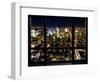 Window View, Special Series, Landscape by Night, Manhattan, New York City, United States-Philippe Hugonnard-Framed Photographic Print