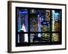 Window View, Special Series, Landscape by Night, Manhattan, New York City, United States-Philippe Hugonnard-Framed Photographic Print