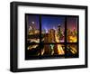 Window View, Special Series, Landscape, Manhattan by Night, Times Square, New York City, US-Philippe Hugonnard-Framed Photographic Print