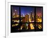 Window View, Special Series, Landscape, Manhattan by Night, Times Square, New York City, US-Philippe Hugonnard-Framed Photographic Print