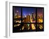 Window View, Special Series, Landscape, Manhattan by Night, Times Square, New York City, US-Philippe Hugonnard-Framed Photographic Print