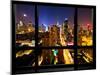 Window View, Special Series, Landscape, Manhattan by Night, Times Square, New York City, US-Philippe Hugonnard-Mounted Photographic Print