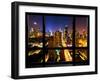 Window View, Special Series, Landscape, Manhattan by Night, Times Square, New York City, US-Philippe Hugonnard-Framed Premium Photographic Print