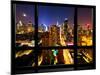 Window View, Special Series, Landscape, Manhattan by Night, Times Square, New York City, US-Philippe Hugonnard-Mounted Photographic Print