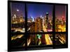 Window View, Special Series, Landscape, Manhattan by Night, Times Square, New York City, US-Philippe Hugonnard-Stretched Canvas