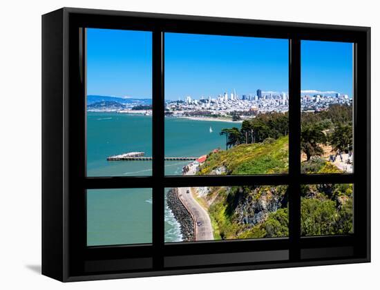 Window View, Special Series, Landscape, San Francisco, California, United States-Philippe Hugonnard-Framed Stretched Canvas